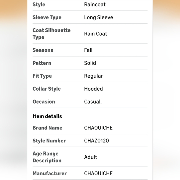 CHAOUICHE Women's Neon Green Long Raincoat Size L - Picture 6 of 6